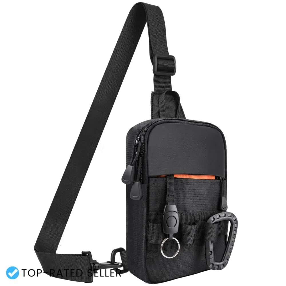 Sling Bag Crossbody Utility Chest Pack Water Resistant Travel Hiking EDC